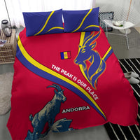 Andorra Bedding Set with Mountain Goat and Curved Stripe Design - Wonder Print Shop