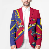 Andorra Blazer with Mountain Goat and Curved Stripe Design - Wonder Print Shop