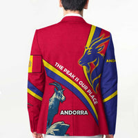 Andorra Blazer with Mountain Goat and Curved Stripe Design - Wonder Print Shop