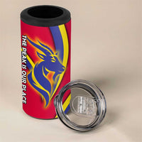 Andorra 4 in 1 Can Cooler Tumbler with Mountain Goat and Curved Stripe Design - Wonder Print Shop