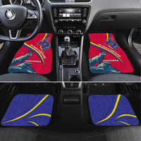Andorra Car Mats with Mountain Goat and Curved Stripe Design - Wonder Print Shop