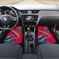 Andorra Car Mats with Mountain Goat and Curved Stripe Design - Wonder Print Shop
