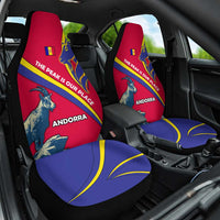 Andorra Car Seat Cover with Mountain Goat and Curved Stripe Design - Wonder Print Shop