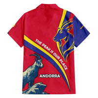 Andorra Hawaiian Shirt with Mountain Goat and Curved Stripe Design - Wonder Print Shop