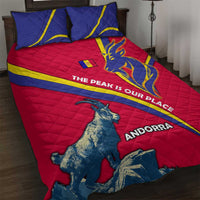 Andorra Quilt Bed Set with Mountain Goat and Curved Stripe Design - Wonder Print Shop