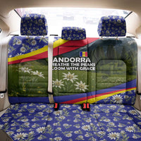 Andorra Back Car Seat Cover with Edelweiss Mountain Landscape Design - Wonder Print Shop