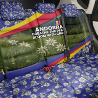 Andorra Back Car Seat Cover with Edelweiss Mountain Landscape Design - Wonder Print Shop