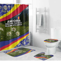 Andorra Bathroom Set with Edelweiss Mountain Landscape Design - Wonder Print Shop