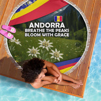 Andorra Beach Blanket with Edelweiss Mountain Landscape Design - Wonder Print Shop
