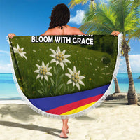 Andorra Beach Blanket with Edelweiss Mountain Landscape Design - Wonder Print Shop