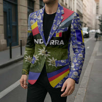 Andorra Blazer with Edelweiss Mountain Landscape Design - Wonder Print Shop