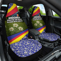 Andorra Car Seat Cover with Edelweiss Mountain Landscape Design - Wonder Print Shop
