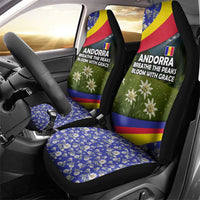Andorra Car Seat Cover with Edelweiss Mountain Landscape Design - Wonder Print Shop