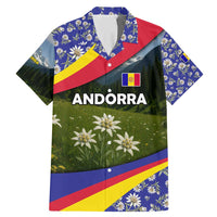 Andorra Family Matching Mermaid Dress and Hawaiian Shirt with Edelweiss Mountain Landscape Design - Wonder Print Shop