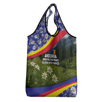Andorra Grocery Bag with Edelweiss Mountain Landscape Design - Wonder Print Shop