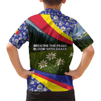 Andorra Hawaiian Shirt with Edelweiss Mountain Landscape Design - Wonder Print Shop