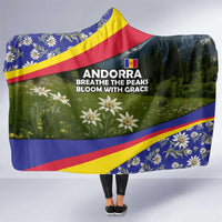 Andorra Hooded Blanket with Edelweiss Mountain Landscape Design - Wonder Print Shop