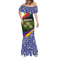 Andorra Mermaid Dress with Edelweiss Mountain Landscape Design - Wonder Print Shop