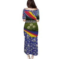 Andorra Puletasi with Edelweiss Mountain Landscape Design - Wonder Print Shop