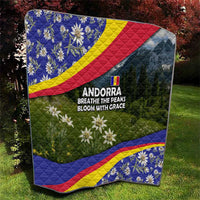 Andorra Quilt with Edelweiss Mountain Landscape Design - Wonder Print Shop