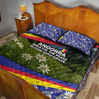Andorra Quilt Bed Set with Edelweiss Mountain Landscape Design - Wonder Print Shop
