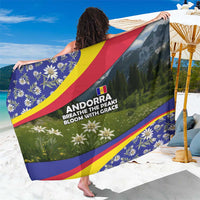 Andorra Sarong with Edelweiss Mountain Landscape Design - Wonder Print Shop
