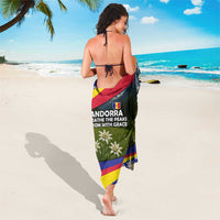 Andorra Sarong with Edelweiss Mountain Landscape Design - Wonder Print Shop