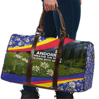 Andorra Travel Bag with Edelweiss Mountain Landscape Design - Wonder Print Shop
