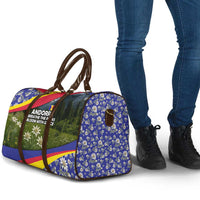 Andorra Travel Bag with Edelweiss Mountain Landscape Design - Wonder Print Shop