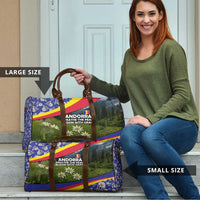 Andorra Travel Bag with Edelweiss Mountain Landscape Design - Wonder Print Shop