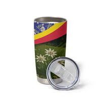 Andorra Tumbler Cup with Edelweiss Mountain Landscape Design - Wonder Print Shop