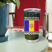 Andorra Tumbler Cup with Edelweiss Mountain Landscape Design - Wonder Print Shop