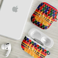 Burkina Faso AirPods Case with Red Green Blue Geometric - Wonder Print Shop