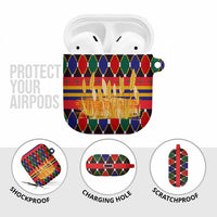 Burkina Faso AirPods Case with Red Green Blue Geometric - Wonder Print Shop