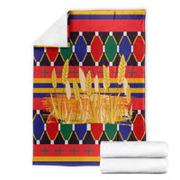 Burkina Faso Blanket with Red Green Blue Geometric - Wonder Print Shop