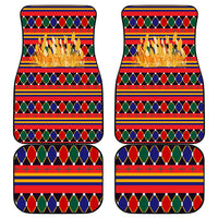 Burkina Faso Car Mats with Red Green Blue Geometric - Wonder Print Shop