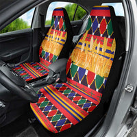 Burkina Faso Car Seat Cover with Red Green Blue Geometric - Wonder Print Shop