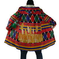 Burkina Faso Cloak with Red Green Blue Geometric - Wonder Print Shop