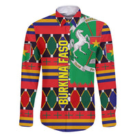 Burkina Faso Family Matching Off Shoulder Maxi Dress and Hawaiian Shirt with Red Green Blue Geometric - Wonder Print Shop