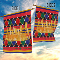 Burkina Faso Garden Flag with Red Green Blue Geometric - Wonder Print Shop