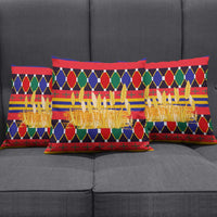 Burkina Faso Pillow Cover with Red Green Blue Geometric - Wonder Print Shop