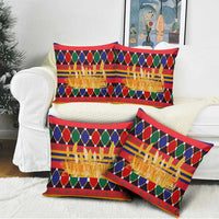 Burkina Faso Pillow Cover with Red Green Blue Geometric - Wonder Print Shop