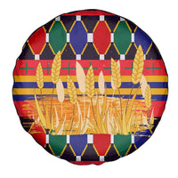 Burkina Faso Spare Tire Cover with Red Green Blue Geometric - Wonder Print Shop