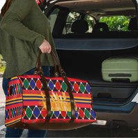 Burkina Faso Travel Bag with Red Green Blue Geometric - Wonder Print Shop