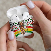 Burkina Faso AirPods Case with Red Green Black Geometric Design - Wonder Print Shop