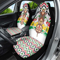 Burkina Faso Car Seat Cover with Red Green Black Geometric Design - Wonder Print Shop