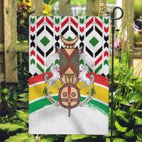 Burkina Faso Garden Flag with Red Green Black Geometric Design - Wonder Print Shop