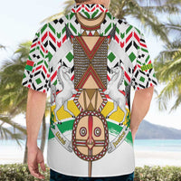 Burkina Faso Hawaiian Shirt with Red Green Black Geometric Design - Wonder Print Shop