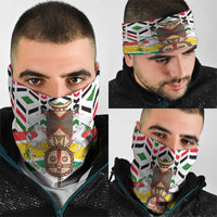 Burkina Faso Neck Gaiter with Red Green Black Geometric Design TS04