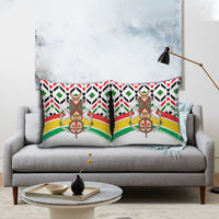 Burkina Faso Pillow Cover with Red Green Black Geometric Design - Wonder Print Shop